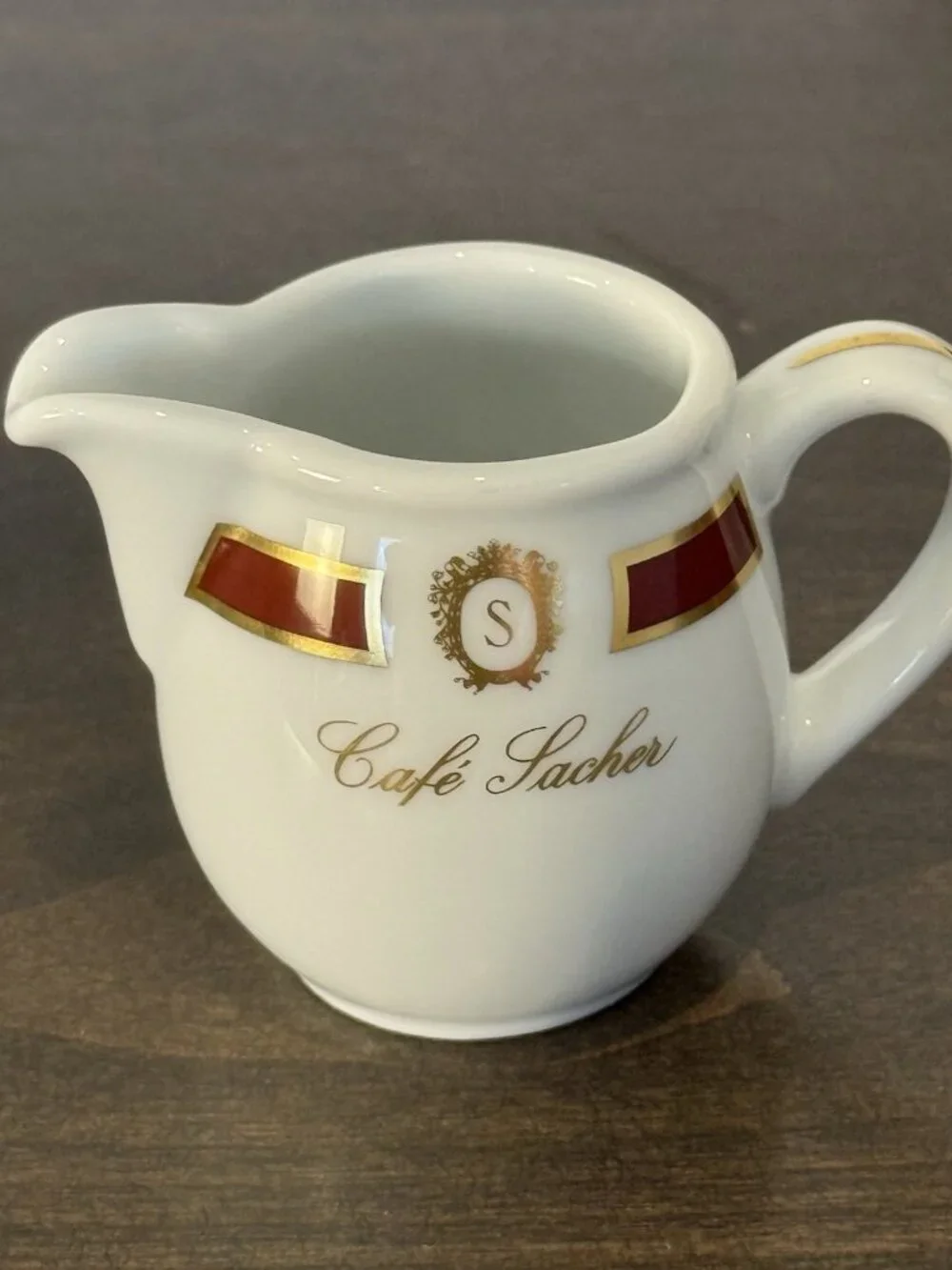 Vintage Cafe Sacher Vienna Bauscher Germany Porcelain Creamer Hotel Ware